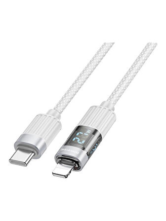 Borofone iPhone ile Uyumlu 60W Şarj ve Data Kablo Type-C To Type-C - 1.2 Metre - BU46