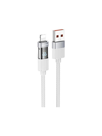 Borofone iPhone ile Uyumlu 2.4A Şarj ve Data Kablo USB To Lightning - 1.2 Metre - BU46