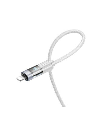 Borofone iPhone ile Uyumlu 2.4A Şarj ve Data Kablo USB To Lightning - 1.2 Metre - BU46