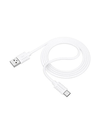 Borofone iPhone ile Uyumlu 3.0A Şarj ve Data Kablo USB To Type-C - 1 Metre - BX52