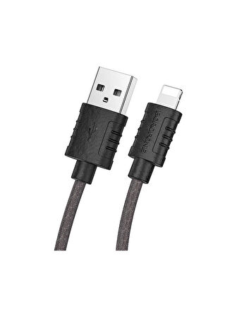 Borofone iPhone ile Uyumlu 2.4A Şarj ve Data Kablo USB To Lightning - 1 Metre - BX52