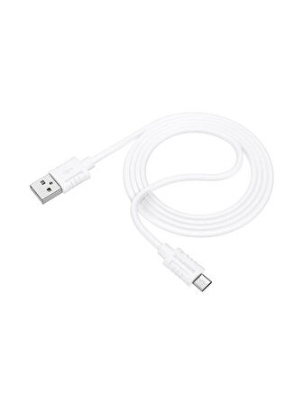 Borofone Android ile Uyumlu 2.4A Şarj ve Data Kablo USB To Mikro USB - 1 Metre - BX52