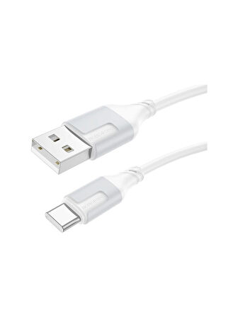 Borofone iPhone ile Uyumlu 3.0A Şarj ve Data Kablo USB To Type-C - 1 Metre - BX101