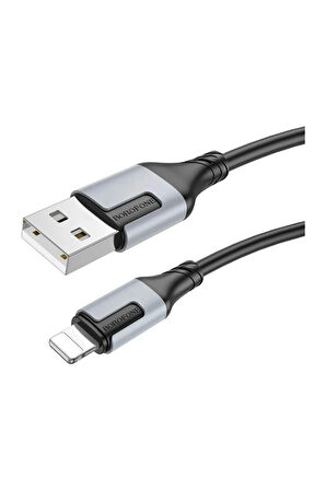 Borofone İphone Ile Uyumlu 2.4a Şarj Ve Data Kablo Usb To Lightning - 1 Metre - Bx101