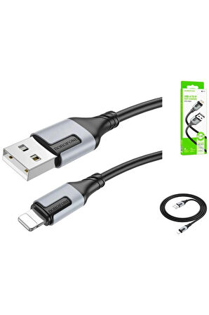 Borofone İphone Ile Uyumlu 2.4a Şarj Ve Data Kablo Usb To Lightning - 1 Metre - Bx101