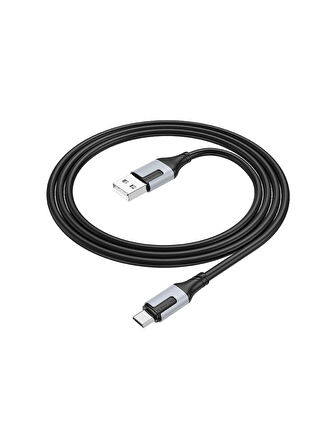 Borofone Android ile Uyumlu 2.4A Şarj ve Data Kablo USB To Micro USB - 1 Metre - BX101