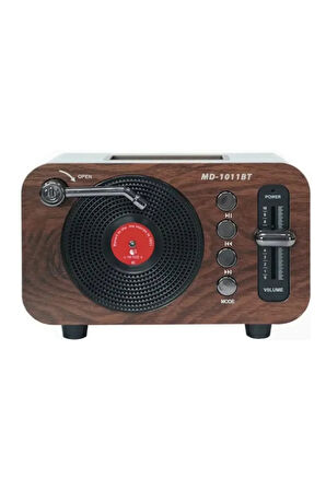 Mini Boy Retro Bluetooth Radyo Hoparlör – Klasik Tasarım, Taşınabilir CZ1011BT 360 x 140 x 120 mm