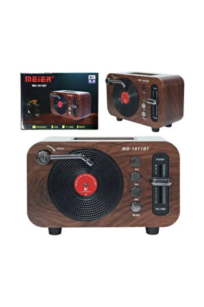 Mini Boy Retro Bluetooth Radyo Hoparlör – Klasik Tasarım, Taşınabilir CZ1011BT 360 x 140 x 120 mm