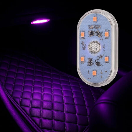 Coverzone Manyetik LED Atmosfer Işığı – USB Şarjlı, Dokunmatik Anahtarlı, Araba Bagaj Torpido Aydınlatma HSN13