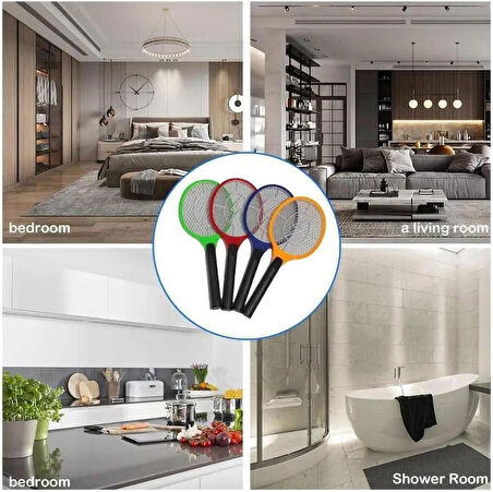 Coverzone Şarjlı Sinek Öldürücü SC-18 - Bas-Çek Düğmeli, Taşınabilir, 50x20 cm, Dahili Fişli, Turuncu Renk