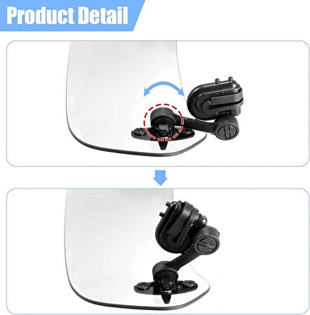 Coverzone 39 cm Deflektör Ön Cam - Ayarlanabilir Klipsli, Gri Rüzgar Saptırıcı, Motosiklet & Scooter