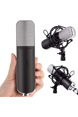 Mikrofon - Kondansatör, Cardioid, 3.5mm Tak-Çalıştır, 37dB Hassas, PC Notebook İçin - Yanmai Q8