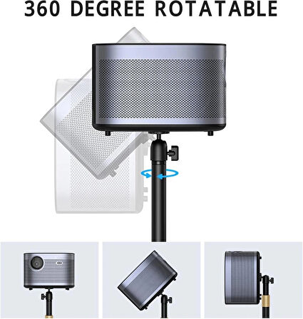 Coverzone Profesyonel Stand - Yatak, Koltuk, Masa Montajlı, 60–120cm Ayarlı, Projeksiyon & Kamera İçin TY04