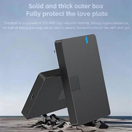 Coverzone Harici Disk Kutusu 2.5” HDD/SSD, USB 3.0/3.1, 6TB Destekli, Tak-Çalıştır, LED Göstergeli - ZR1076