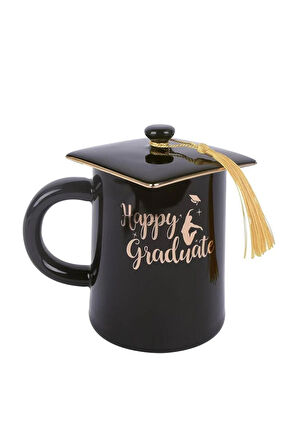 Mezuniyet Temalı Seramik Kupa Mug Bardak Hediyelik Dekoratif Süs Kupa