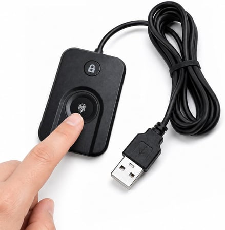 Coverzone Notebook ve PC Uyumlu ENT USB Parmak İzi Okuyucu 508 DPI | Zr1343