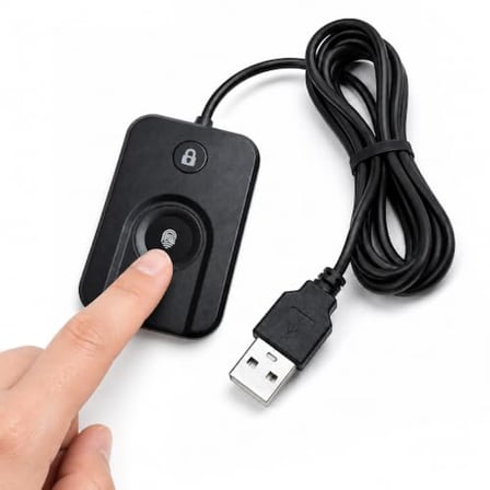 Coverzone Notebook ve PC Uyumlu ENT USB Parmak İzi Okuyucu 508 DPI | Zr1343