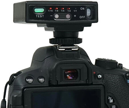 Coverzone Mini Kamera Flaş Universal, Hot Shoe Dome, Şarjlı 1200mAh Pil, Fotoğraf Aydınlatma | QU-12