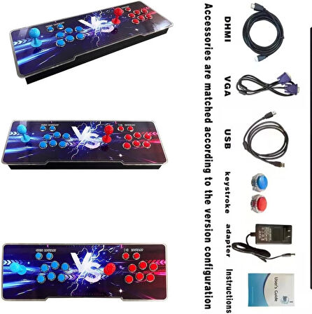 Coverzone Retro Oyun Konsolu 29800 Oyunlu, Tek & 2 Kişilik, 2GB DDR3, 64x22cm, Atari Salonu | LY1913