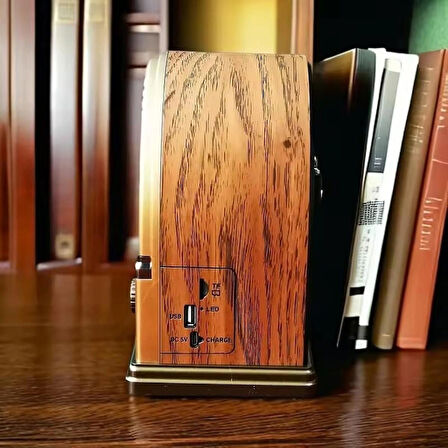 Coverzone Bluetooth Retro Hoparlör AM/FM/SW Radyo, TWS Özellikli, USB/TF Girişli, Taşınabilir | 7061BT