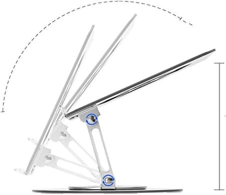 Coverzone X2 Katlanabilir Laptop Standı - Alüminyum Alaşım, 11-17 inç, Portatif, Dayanıklı, Rahat Kullanım S13