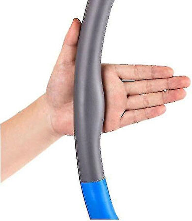 Coverzone Fitness Hula Hoop - Köpük Kaplama, 6.5 Parça, Bel ve Karın Spor Çemberi | JS-6025