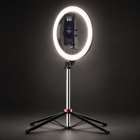 Coverzone 10 İnç Ring Light 2.1 m ENT Tripod Bluetooth Kumandalı Type-C NP-L15