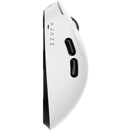 Coverzone AJ179 V2 MAX Kablosuz Gaming Mouse ENT 12000 DPI PAW3311 Sensör 2.4G + Bluetooth + USB 300IPS 35G 1000Hz 800mAh Ultra Hafif 56g Teflon Ayak Profesyonel Oyuncu Mouse (Beyaz)