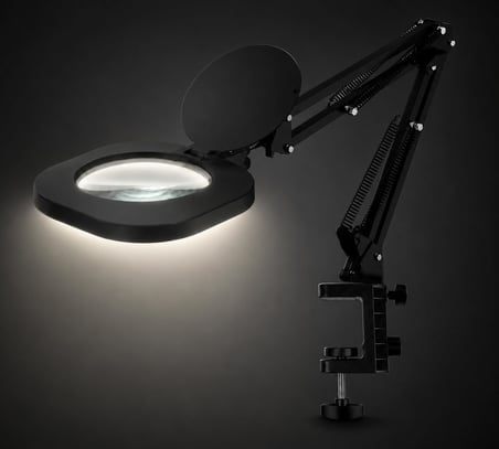 Coverzone 10X LED ENT Işıklı Büyüteçli Masa Lambası 80 LED 15W 850 Lümen F-689A