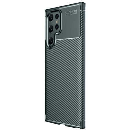 Coverzone Galaxy S25 Ultra ile Uyumlu Silikon Kılıf Kamera Korumalı Karbon TPU Brimstone Ultra Slim Fit Delux Haki