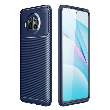 Coverzone Xiaomi Mi 10T Lite ile Uyumlu Silikon Kılıf Kamera Korumalı Karbon TPU Brimstone Ultra Slim Fit Delux Lacivert