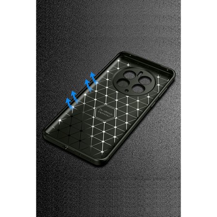 Coverzone Xiaomi Poco X7 Pro ile Uyumlu Silikon Kılıf Kamera Korumalı Karbon TPU Brimstone Ultra Slim Fit Delux Lacivert