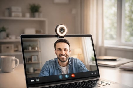 Coverzone MagSafe ile Uyumlu ENT- Manyetik Telefon Ring Light, Cep Tipi LED Işık, Çoklu Modlu, Parlaklığı Ayarlanabilir, 6 x 7 cm, 13-17,3 cm Yapı, Çeşitli Senaryolara Uygun | U60
