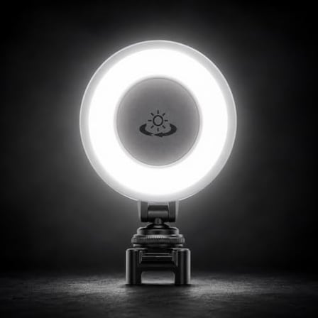 Coverzone Mini LED Dolgu Işığı ENT , 48 LED, 6W, 2800-9000K,%0-100 Parlaklık, 3 Işık Rengi, CRI ≥95, 400 mAh, USB-C Şarj, 360° Açı, 1/4 Vida Bağlantısı, SOS Flaş, 15 Saat Bekleme | XK-FL03
