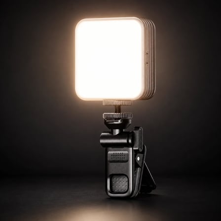 Coverzone Mini RGB LED Dolgu Işığı,ENT 108 LED, 6W, 2000mAh, 2500-9000K, CRI≥95,%0-100 Ayarlanabilir Parlaklık, 7 Geçişli Renk, USB-C, 1/4 Vida Bağlantısı, 360° Açı, SOS Flaş, ABS+PC | XK-FL02