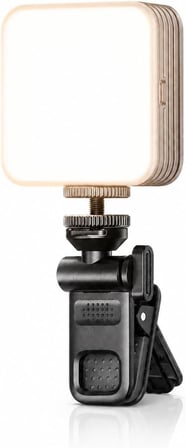 Coverzone Mini RGB LED Dolgu Işığı,ENT 108 LED, 6W, 2000mAh, 2500-9000K, CRI≥95,%0-100 Ayarlanabilir Parlaklık, 7 Geçişli Renk, USB-C, 1/4 Vida Bağlantısı, 360° Açı, SOS Flaş, ABS+PC | XK-FL02