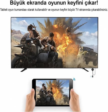 Coverzone Kablosuz HDMI Görüntü Aktarıcı ENT 2.4G AirPlay DLNA WiFi Adaptör G38