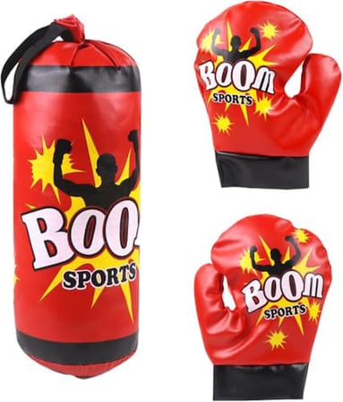 Coverzone Çocuk Boks Torbası ENT Pamuk Dolgulu Spor Antrenman Kum Torbası BX-30