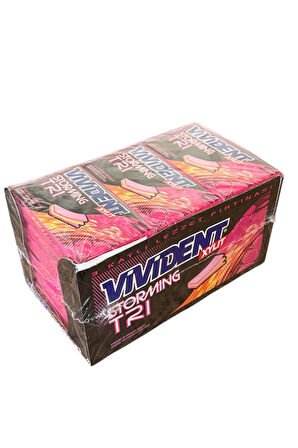 Vivident Storming Ahududu ve Limonata Aromalı Şekersiz Sakız 33 g x 18 Adet