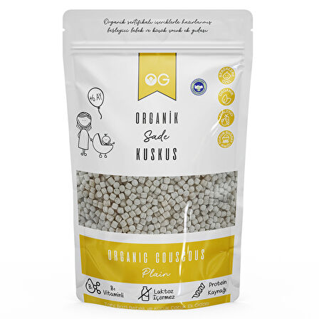 Organik Sade Bebek Kuskus 250 GR +7Ay