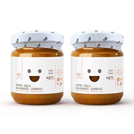 2'li Kemik Sulu Balkabağı Çorbası 200g +6 Ay