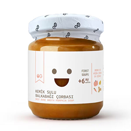 2'li Kemik Sulu Balkabağı Çorbası 200g +6 Ay