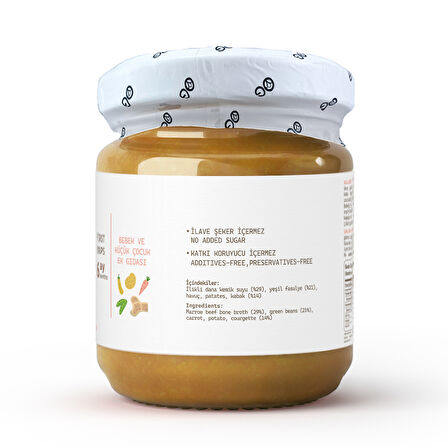 2'li Kemik Sulu Sebze Çorbası 200g +6 Ay