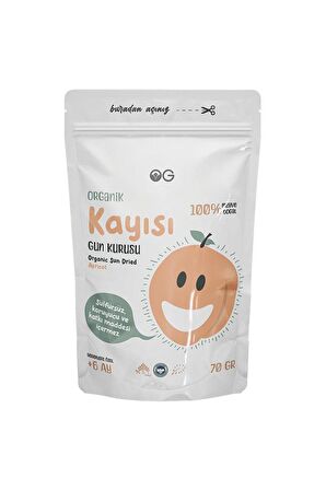 Organik Kayısı Kurusu 70 Gr