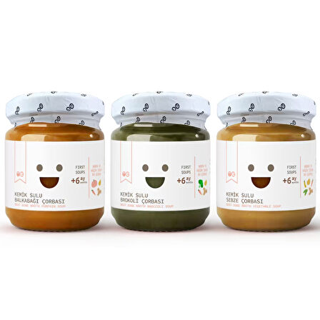 Kemik Sulu Ek Gıda Çorba Seti 200g +6 Ay