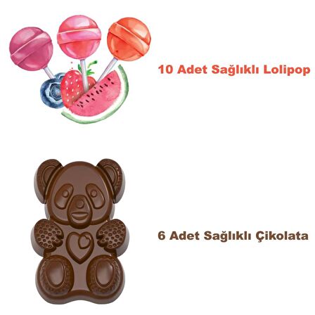 Organik Pandian Çikolata ve Organik Lolipop ( Çocuk Atıştırma Paketi )