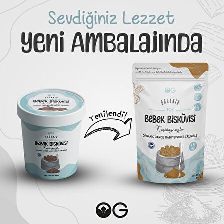 Organik Keçiboynuzlu Toz Bebek Bisküvisi 240 Gr +6 Ay