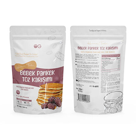 Hurma Tozlu Bebek Pankek Toz Karışımı 300 Gr +8 Ay