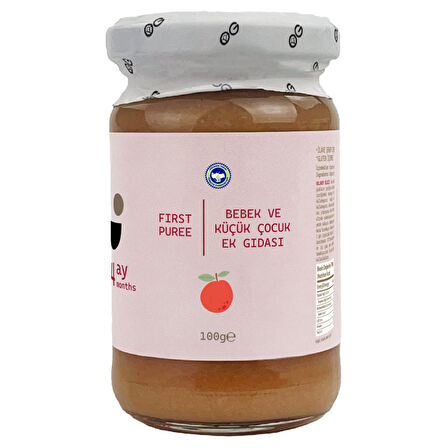 Organik Şeftali Püresi 100 G +4 Ay