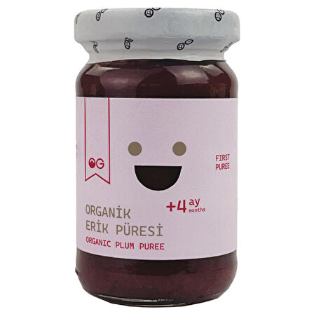 4'lü Organik Erik Püresi 100 G +4 Ay
